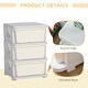 preview thumbnail 5 of 9, 3 Tier Kids Storage Unit, 3 Drawer Chest Toy Organizer Plastic Bins for Kids Bedroom Nursery Kindergarten Living Room