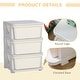 preview thumbnail 6 of 18, Kids 3 Tier Kids Storage Unit Dresser with Large,Removable Drawers