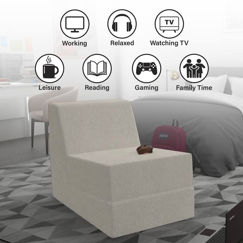 Slumber Solutions Comfort Lounger - 3 Color Options