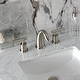 preview thumbnail 5 of 20, Kingston Brass Manhattan Two-Handle 3-Hole Deck Mount Widespread Bathroom Faucet with Retail Pop-Up Drain