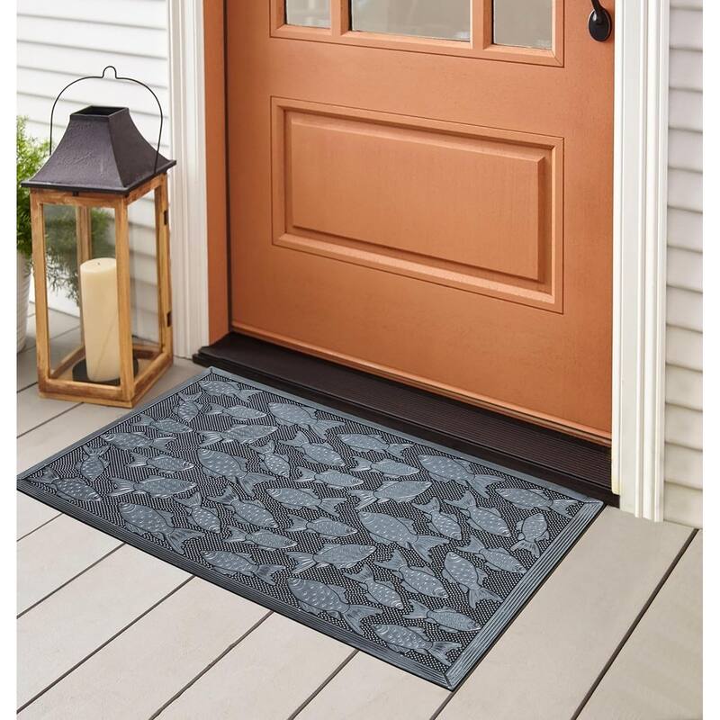 A1HC Rubber Pin Welcome Door Mats, Hand Finished, Non-Slip Backing Rubber, Heavy Duty Floormats