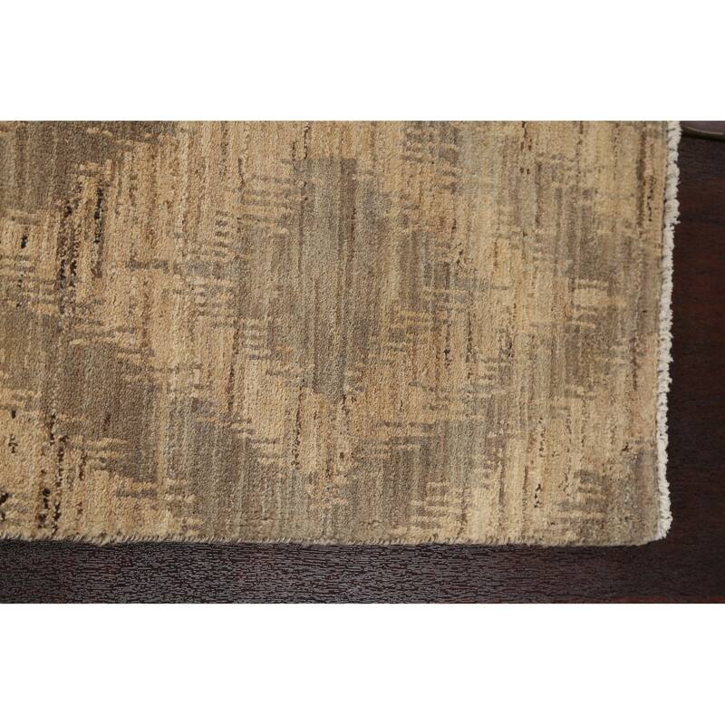 Geometric Gabbeh Kashkoli Wool Runner Rug Hand-knotted Oriental Carpet - 2'6" x 10'9"