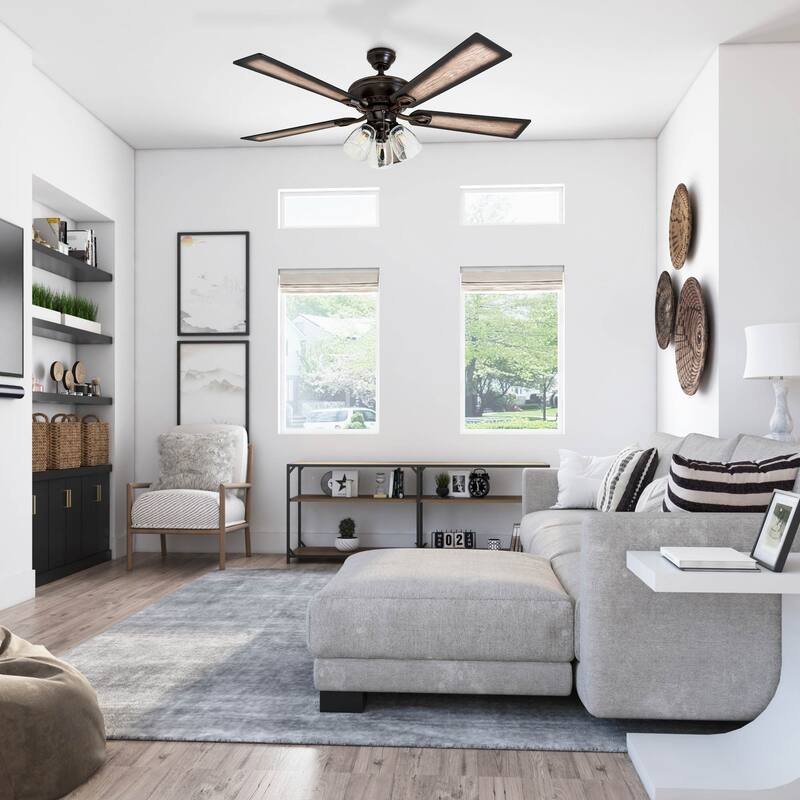 The Gray Barn Hanley Hill Rustic 3-light Ceiling Fan in Oil Rubbed Bronze