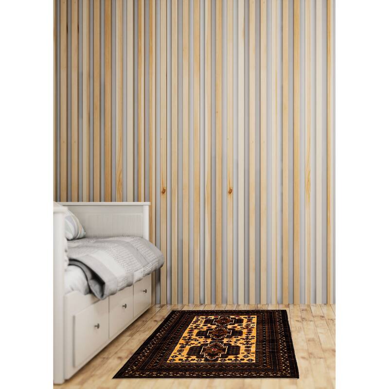 ECARPETGALLERY Hand-knotted Teimani Beige Wool Rug - 3'9 x 6'2