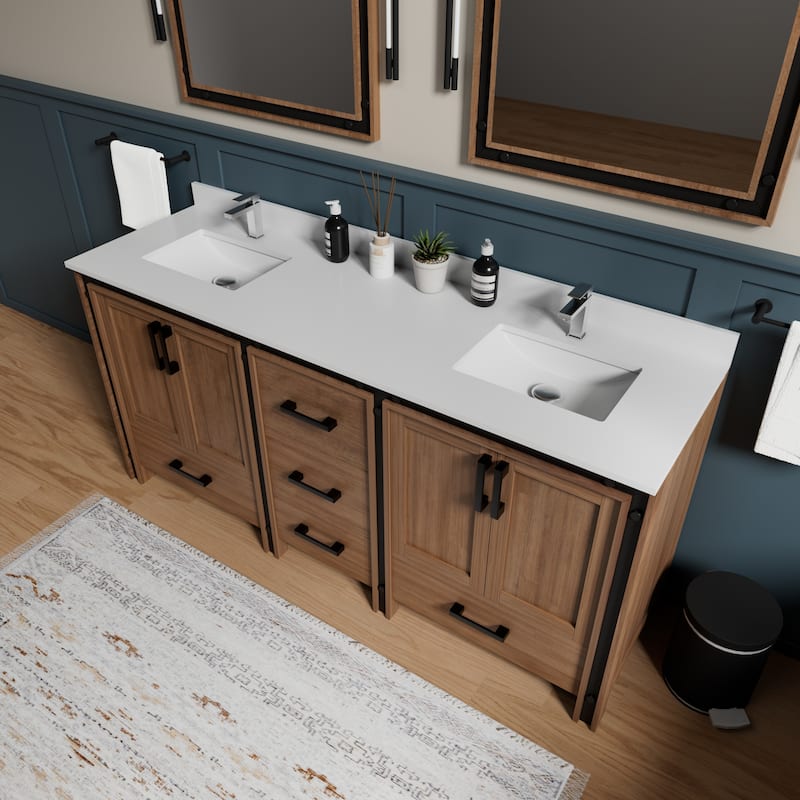 Ziva Bath Vanity No Top and Mirror