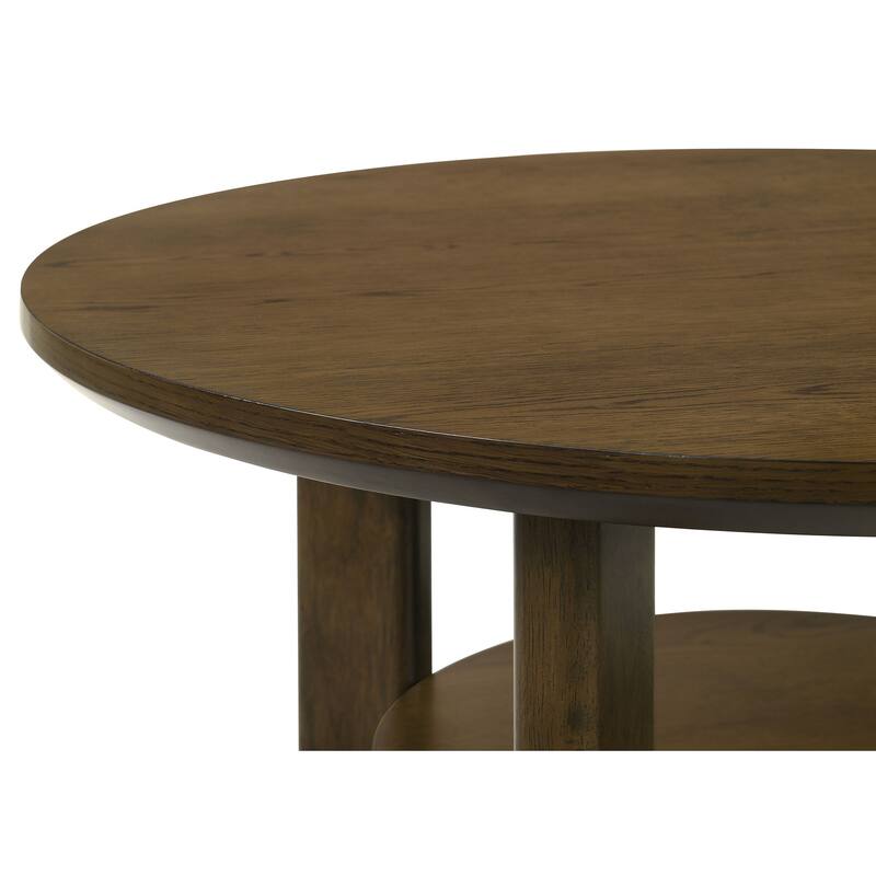 Ottowa Round Wood Coffee Table Set