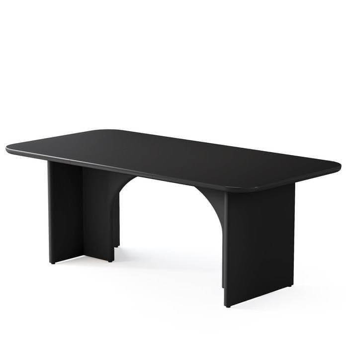Modern Executive Desk with Arch Design for Home Office Computer or Gaming
