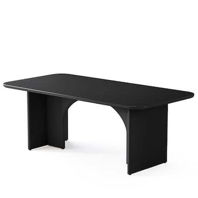 Modern Executive Desk with Arch Design for Home Office Computer or Gaming