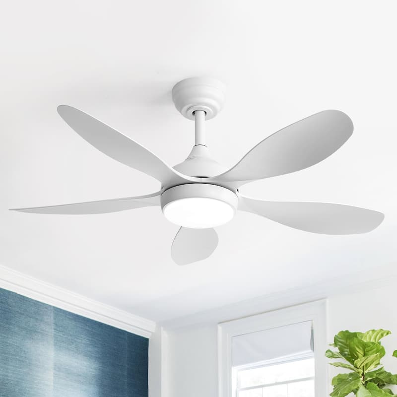 Sofucor 42 Inch Ceiling Fan with Light and Remote,Noiselesss&Reversible DC Motor,Indoor/Living Room Bedroom - 42 Inches