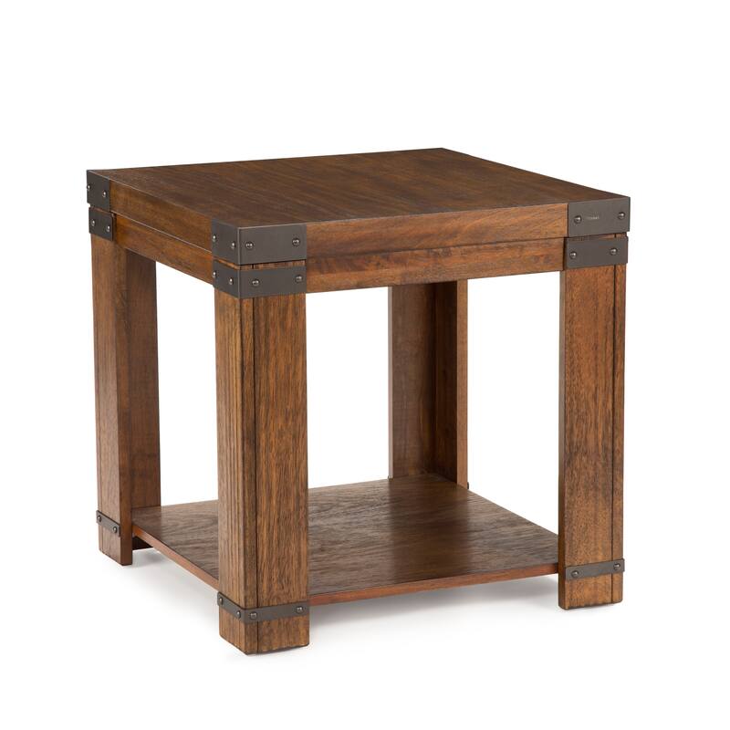 Steve Silver Aldridge Square Industrial Wood Side Table
