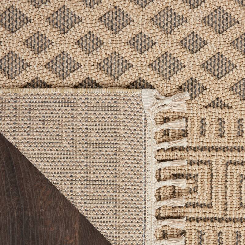 Nourison Elwood Contemporary Greek Key Lattice Geometric Area Rug