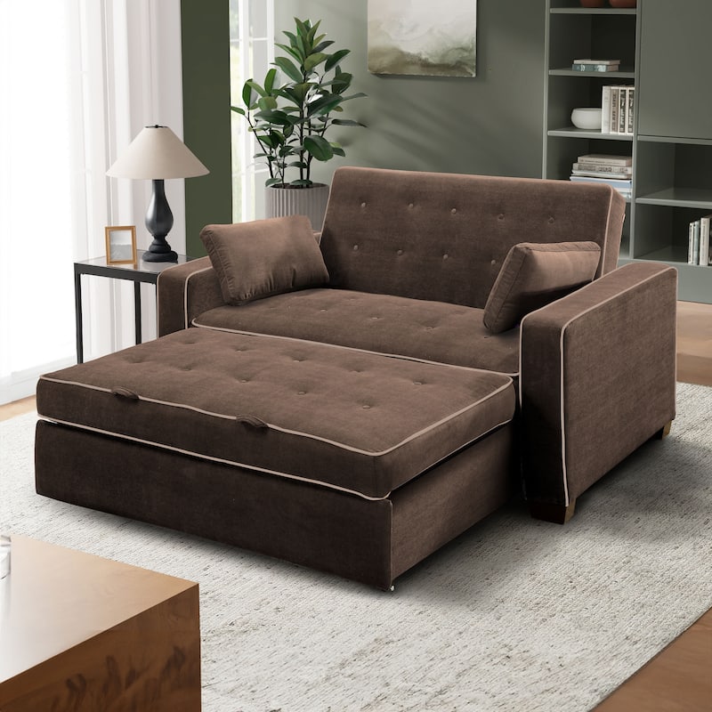 Serta Morrison Queen Convertible Loveseat