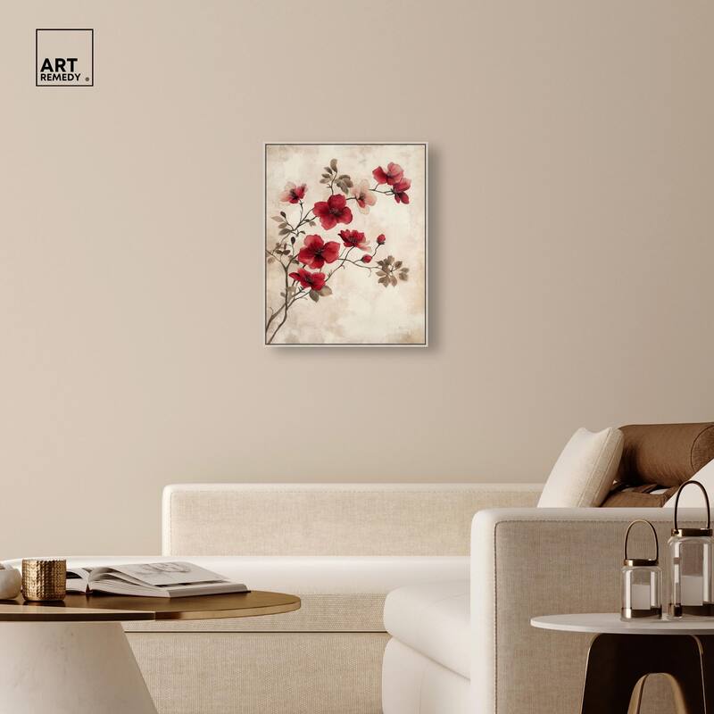 Cherry Bloom Canvas by Art Remedy
