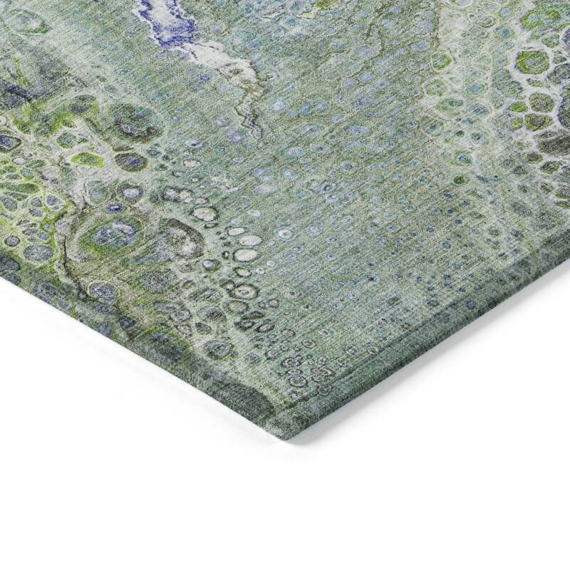HomeRoots Abstract Contemporary Rectangle Outdoor Rug