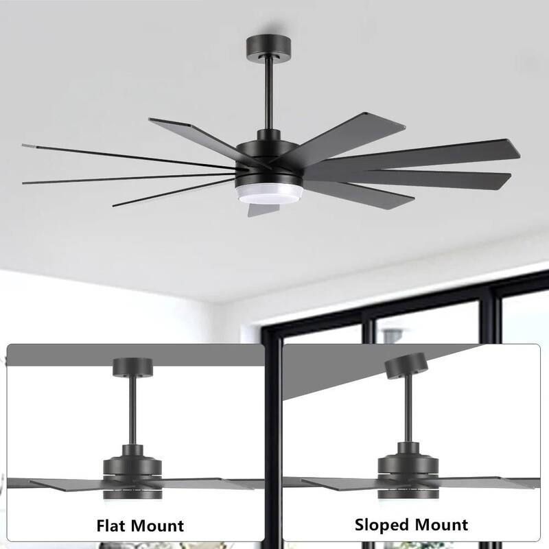MLiAN DC Motor Indoor Ceiling Fan with Light and Remote