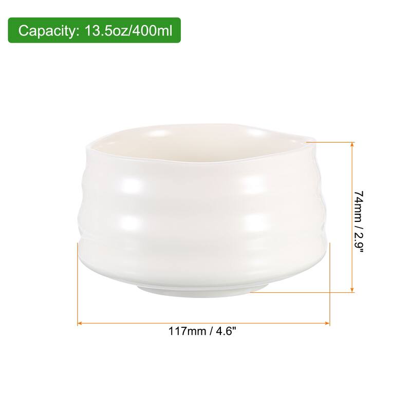 Japanese Chawan Matcha Handcrafted Green Tea Cup Ceramic - White