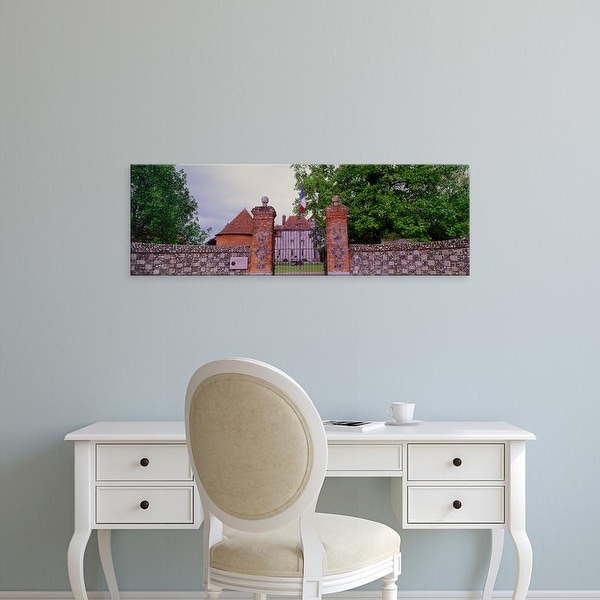 Easy Art Prints Panoramic Images's 'Closed gate of a castle, Chateau De Vascoeuil, Normandy, France' Premium Canvas Art