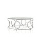 preview thumbnail 5 of 5, Talm Modern Chrome 40-inch Metal Coffee Table by Furniture of America