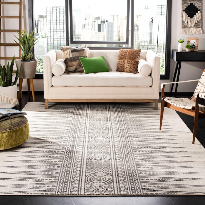 SAFAVIEH Evoke Cecylia Vintage Boho Rug - 8' x 10' - Ivory/Grey