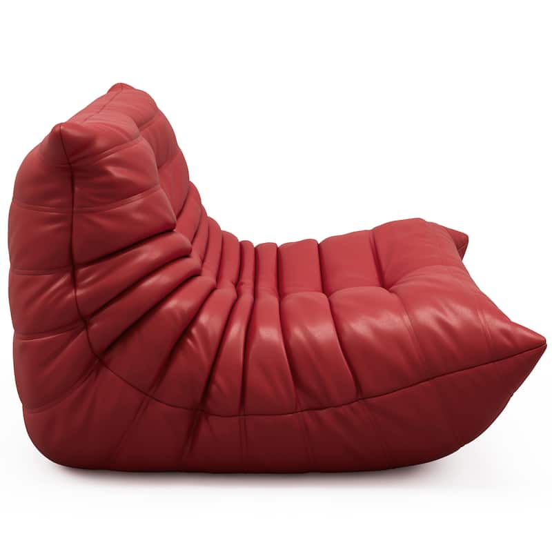 Furgle Microfiber Leather Sofa Ergonomic Design Lazy Floor Sofa