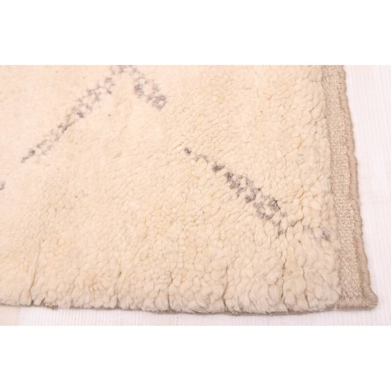 ECARPETGALLERY Hand-knotted Looma Cream Wool Rug - 8'3 x 9'9