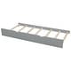 preview thumbnail 9 of 22, Twin Size Platform Bed with Twin Size Trundle and Footboard, Kids Bed Frame with Pull-Out Shelves and Storage Headboard, Grey