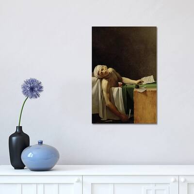 iCanvas "The Death of Marat (after Jacques-Louis David) " by Jerome-Martin Langlois Canvas Print