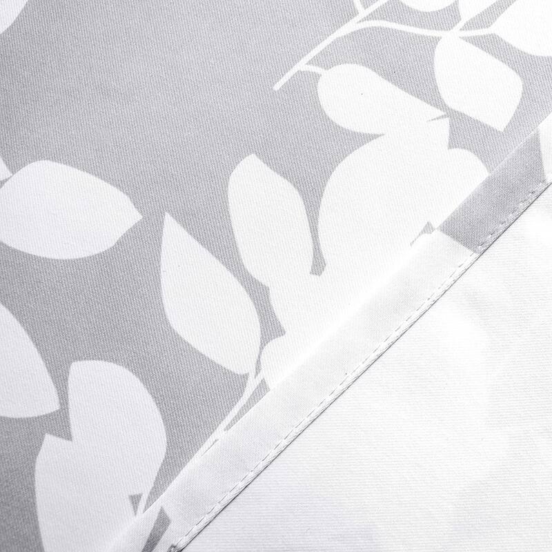 DriftAway Tier Curtains for Kitchen Windows Floral Delight Botanic Pattern Set of 2 Rod Pocket Window Treatment - 30''Wx24''L