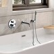 preview thumbnail 5 of 41, Solid Brass 2 Handle Wall Mounted Roman Tub Faucet With Handheld Shower