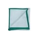 preview thumbnail 1 of 1, Work of Artisans Organic Cotton Woven Baby Blanket -Sea Green w/Dark Green Hemming