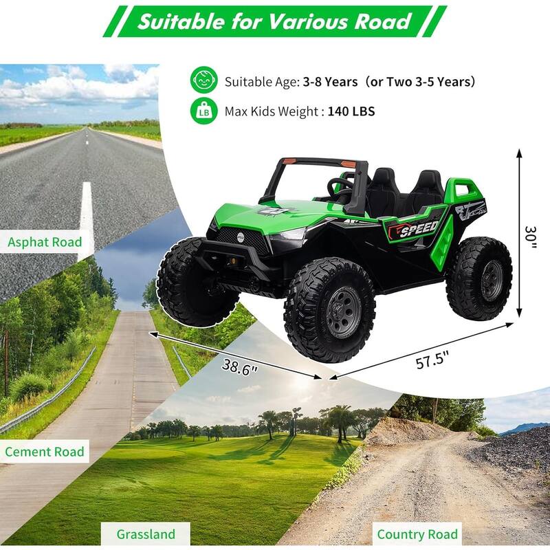 2 Seats Ride On UTV with Remote Control