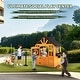 preview thumbnail 10 of 13, Kids Wooden Outdoor Playhouse with Lemonade Stand, Split Door for Kids Ages 3-8 - N/A