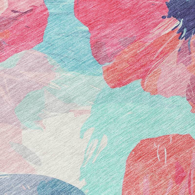 HomeRoots Floral Transitional Rectangle Outdoor Rug