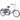 24 Inch Adult 3-Wheel Bikes with Large Shopping Basket & High-strength Steel Frame, 7 Speed Cruiser Tricycle Bicycles,Silver
