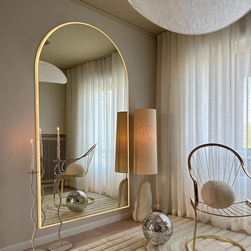 Arched Full Length Mirror Large Floor Mirror
