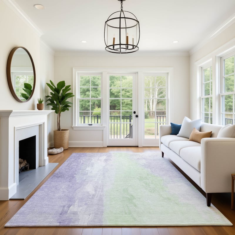 Premium Washable Super Soft Modern Watercolor Mayfield Rug