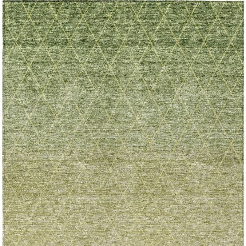 HomeRoots Geometric Transitional Rectangle Outdoor Rug