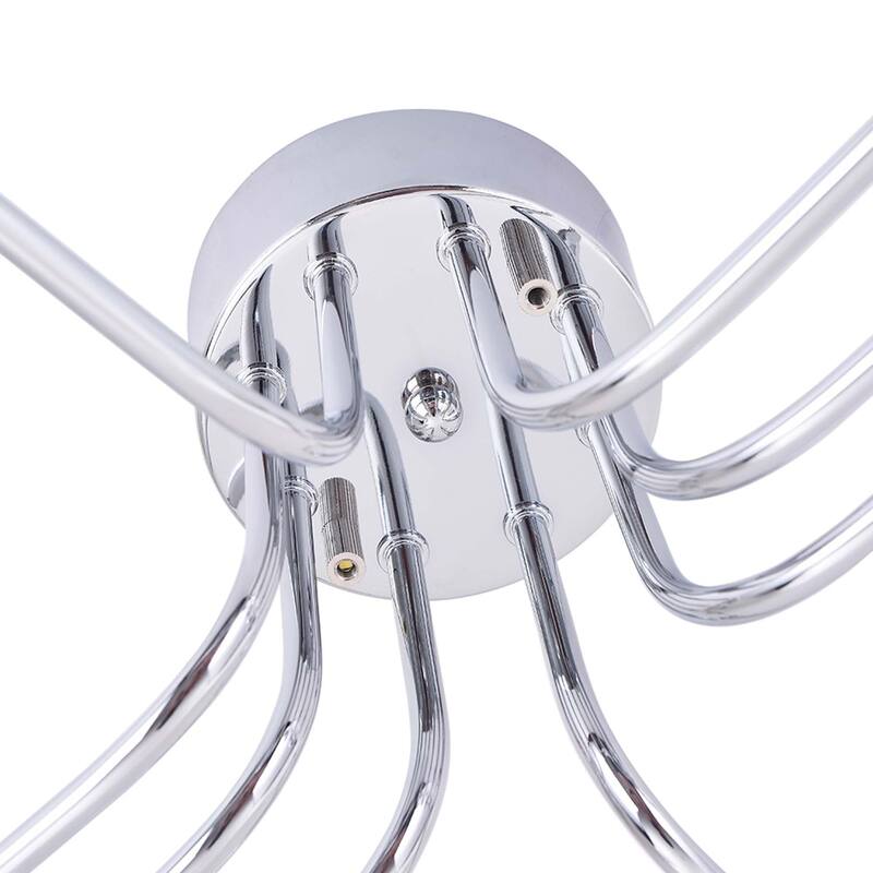 8 - Light Mid-Century Modern Industrial Spider Shape Circuit Board Semi-Flush Mount