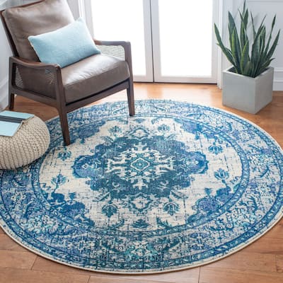 SAFAVIEH Monaco Oceane Boho Medallion Distressed Area Rug