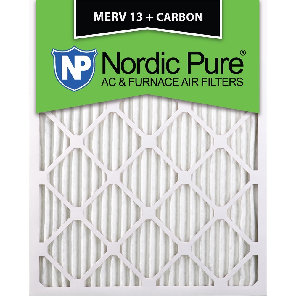 Nordic Pure 16x25x1 MERV 13 Plus Carbon AC Furnace Air Filters Qty 6 Bed Bath Beyond 19266361