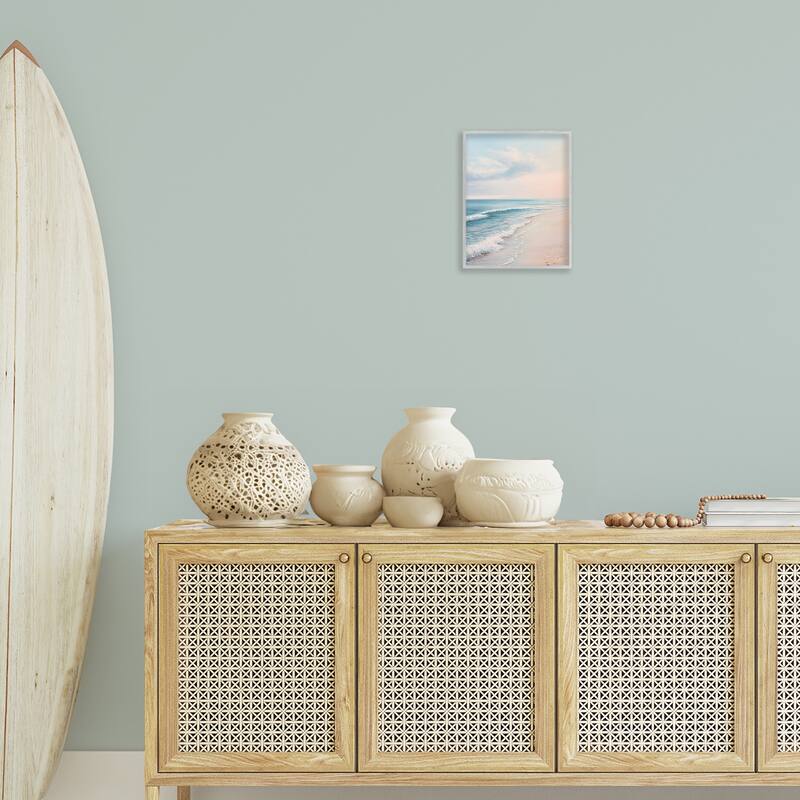 Stupell Serene Sands at Sunset Framed Giclee Art Design By Franklyn Gregory