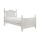 preview thumbnail 3 of 3, Classic White Finish 1pc Twin Size Poster Bed Wooden Traditional Bedroom Furniture Unique Style Headboard Footboard