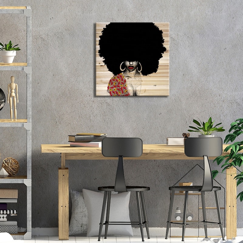 Uloaku Print On Wood by Ohab TBJ - Multi-Color