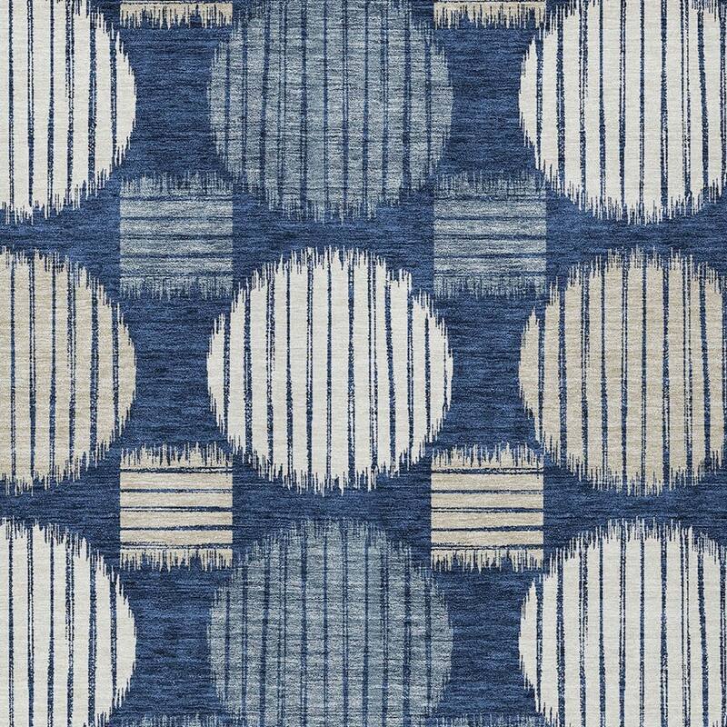 HomeRoots Geometric Transitional Rectangle Outdoor Rug