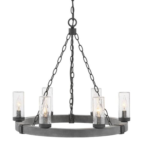 Hinkley Lighting 29206 Ll Sawyer 6 Light 24 Wide Led Outdoor Chandelier Hinkley Lighting 29206 Ll Sawyer 6 Light 24 Wide Led Outdoor Chandelier