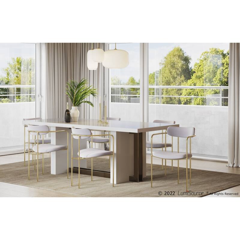 Silver Orchid Gregor Glam Velvet Chair (Set of 2)