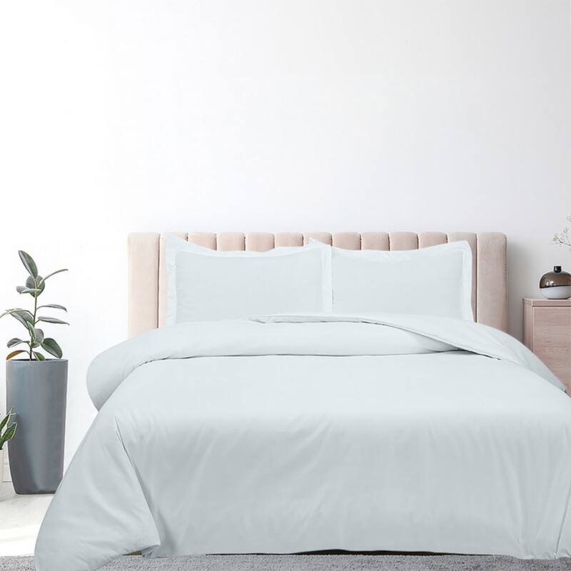 Royale Linens Black Duvet Cover Full Size - Soft Duvet Cover Set - 3 Piece Double Brushed Full Duvet Covers with Zipper Closure