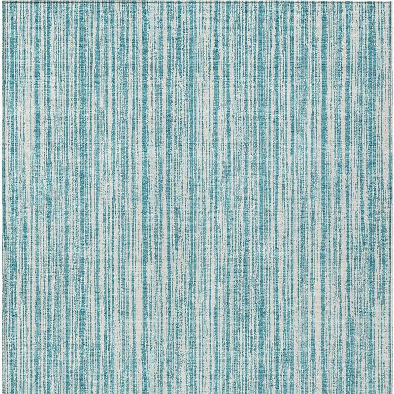 HomeRoots Striped Transitional Rectangle Outdoor Rug