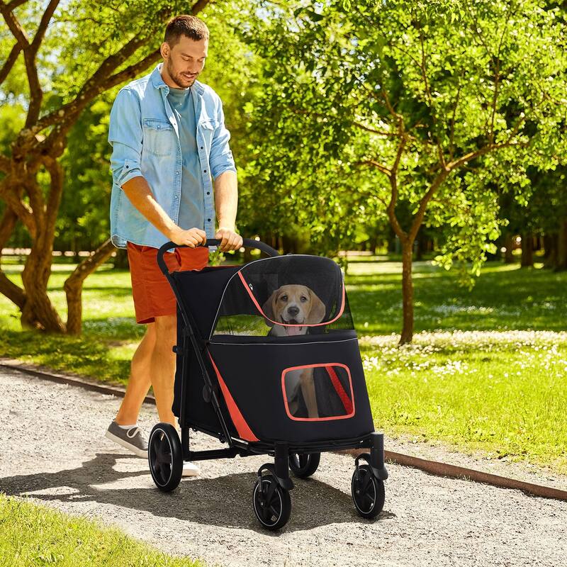 One-Click Foldable Doggy Stroller