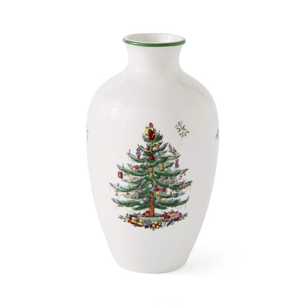 Spode Christmas Tree Posy Vase